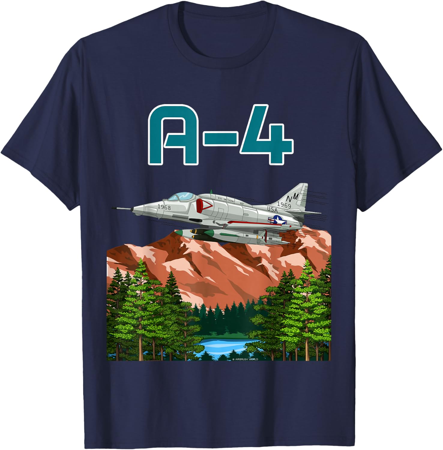Army Supersonic Jet Military Armed Forces Fighter-Bomber T-Shirt - T-Shirt | Navy
