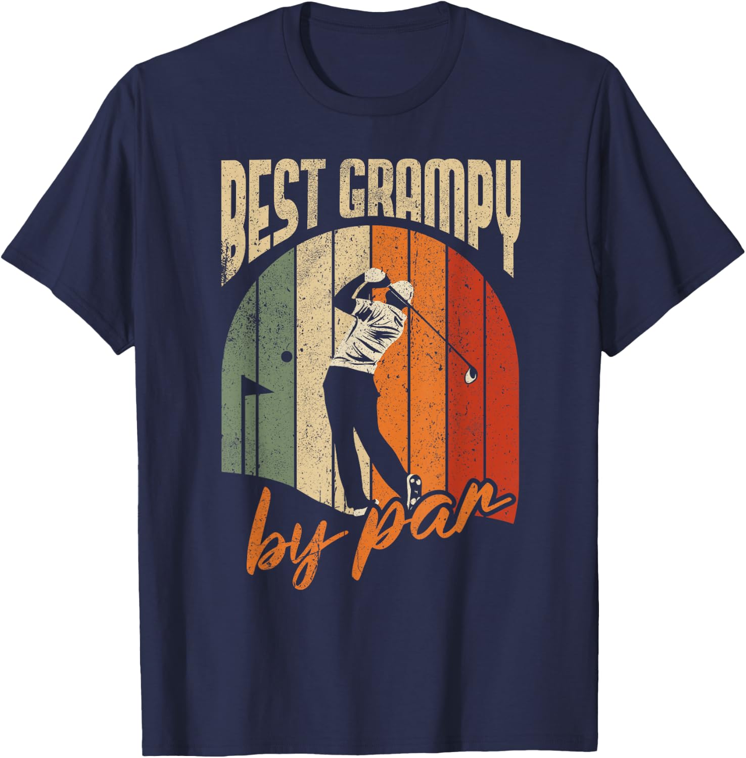 Best Grampy By Par Design For Golfing Lover T-Shirt - T-Shirt | Navy