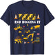 Kids Three And Digging It 3rd Birthday Construction Boy 3 Yrs Old T-Shirt - T-Shirt | Navy
