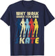 Cool Roller Skating Skate Girl 1970S Retro T-Shirt - T-Shirt | Navy
