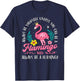 Always Be Yourself Unless You Can Be A Flamingo Cute Girls T-Shirt - T-Shirt | Navy