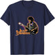 Jimi Hendrix Men's Autumn Glow Cotton Polyester Blend , Black, Small T-Shirt - T-Shirt | Navy