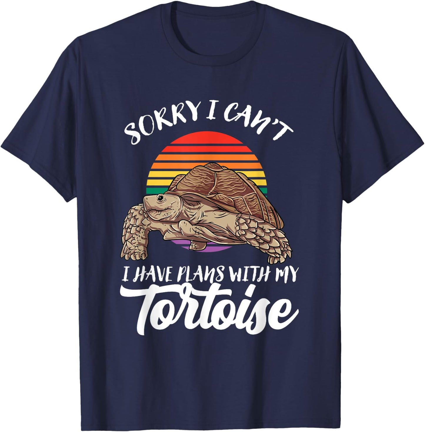 Sulcata Tortoise Gift - I Love My African Spurred Tortoise T-Shirt - T-Shirt | Navy