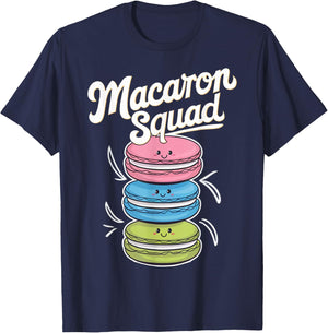 Macaron Squad Life Is Better With Macarons Pastel T-Shirt - T-Shirt | Navy