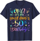 OMG It's My Husband's 50th Birthday Sweet 50 Years Old T-Shirt - T-Shirt | Navy