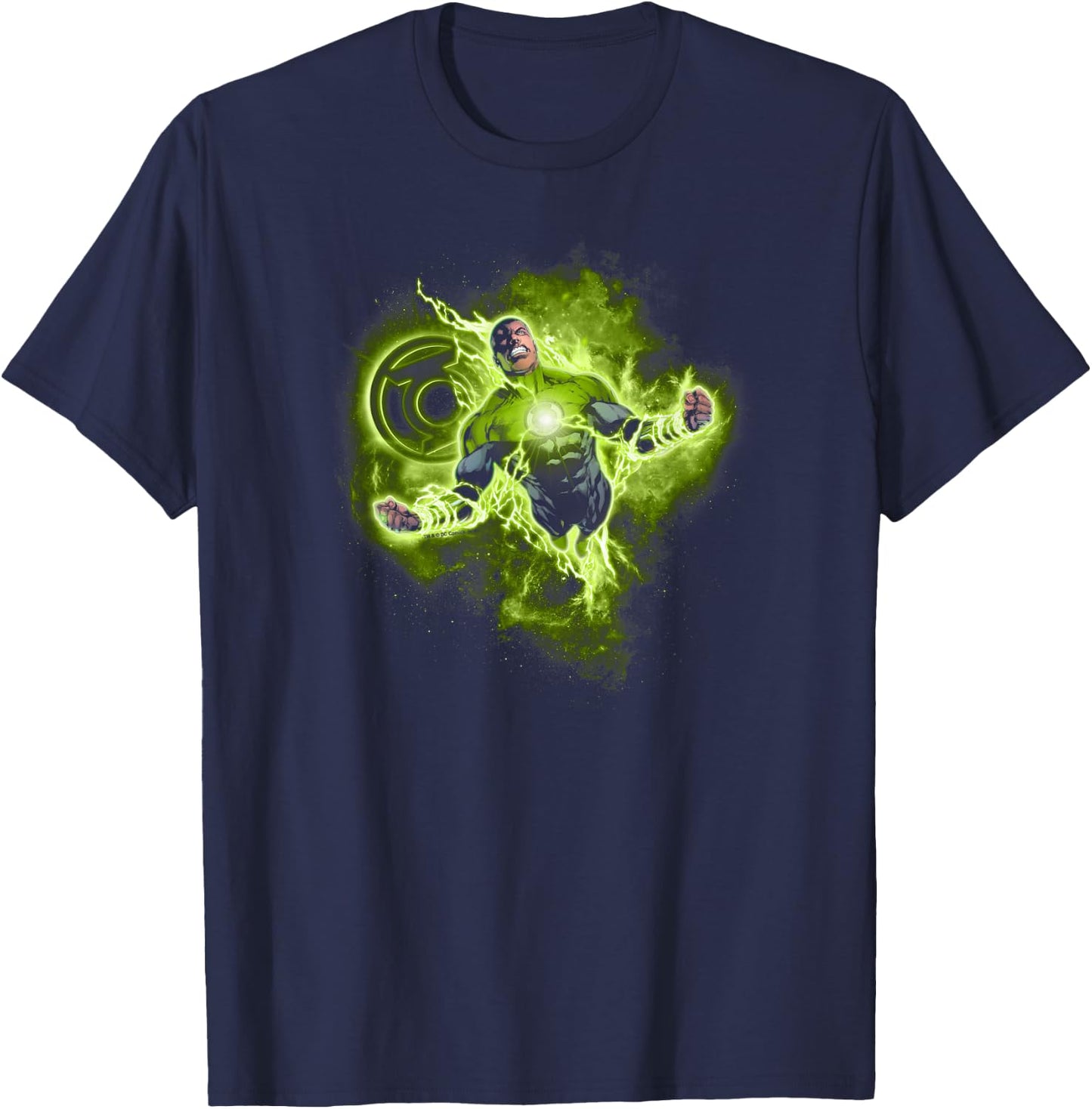 Green Lantern Lantern Nebula T-Shirt - T-Shirt | Navy