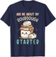 Ask Me About Sourdough Starter Sourdough Bread Baker T-Shirt - T-Shirt | Navy