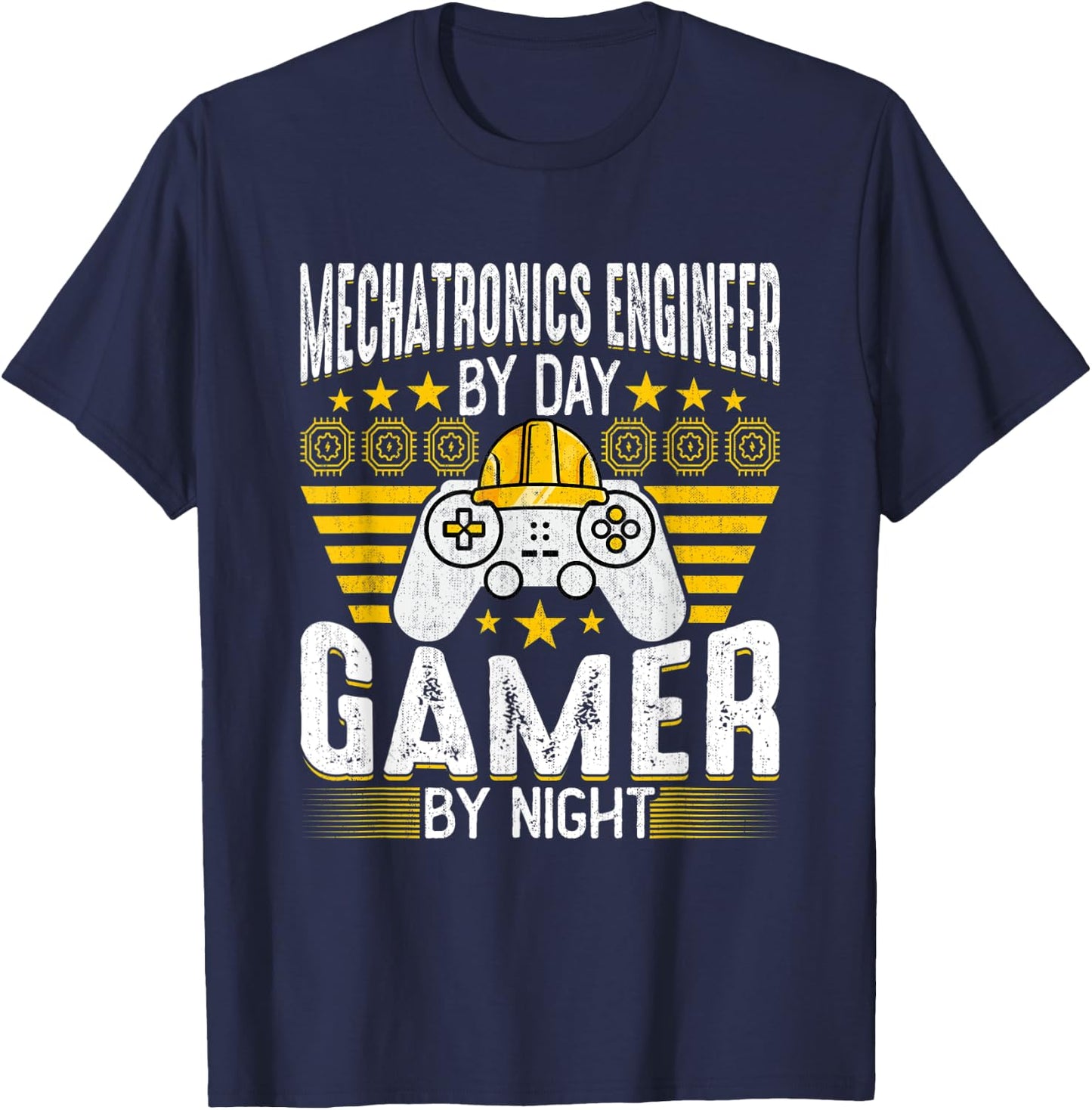 Mechatronics Engineer - Mechatronics Engineering Game Lover T-Shirt - T-Shirt | Navy