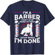 Funny Barber Designs Dad Hairstyling Humor Quote T-Shirt - T-Shirt | Navy