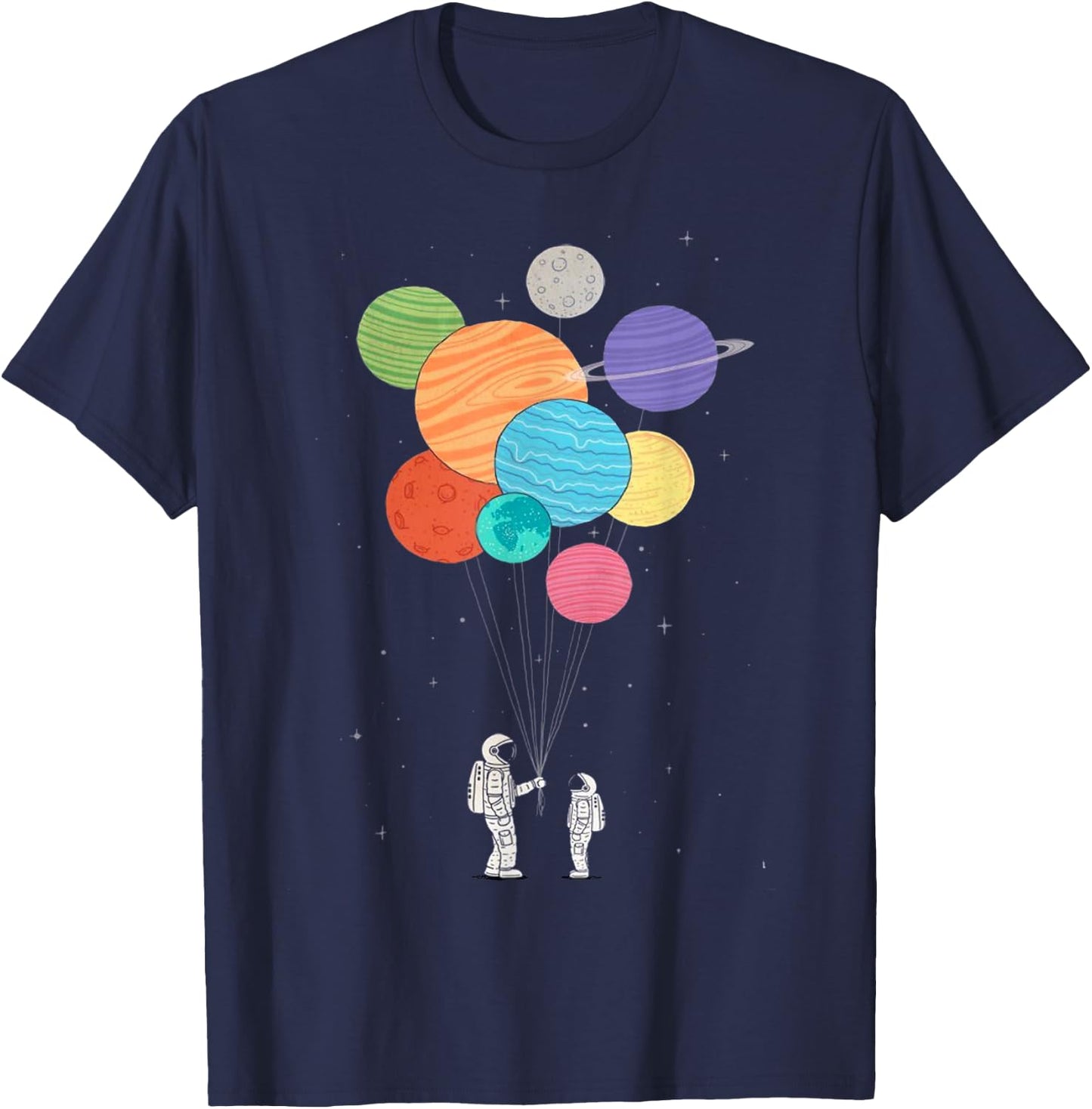 Planet Balloons T-Shirt - T-Shirt | Navy