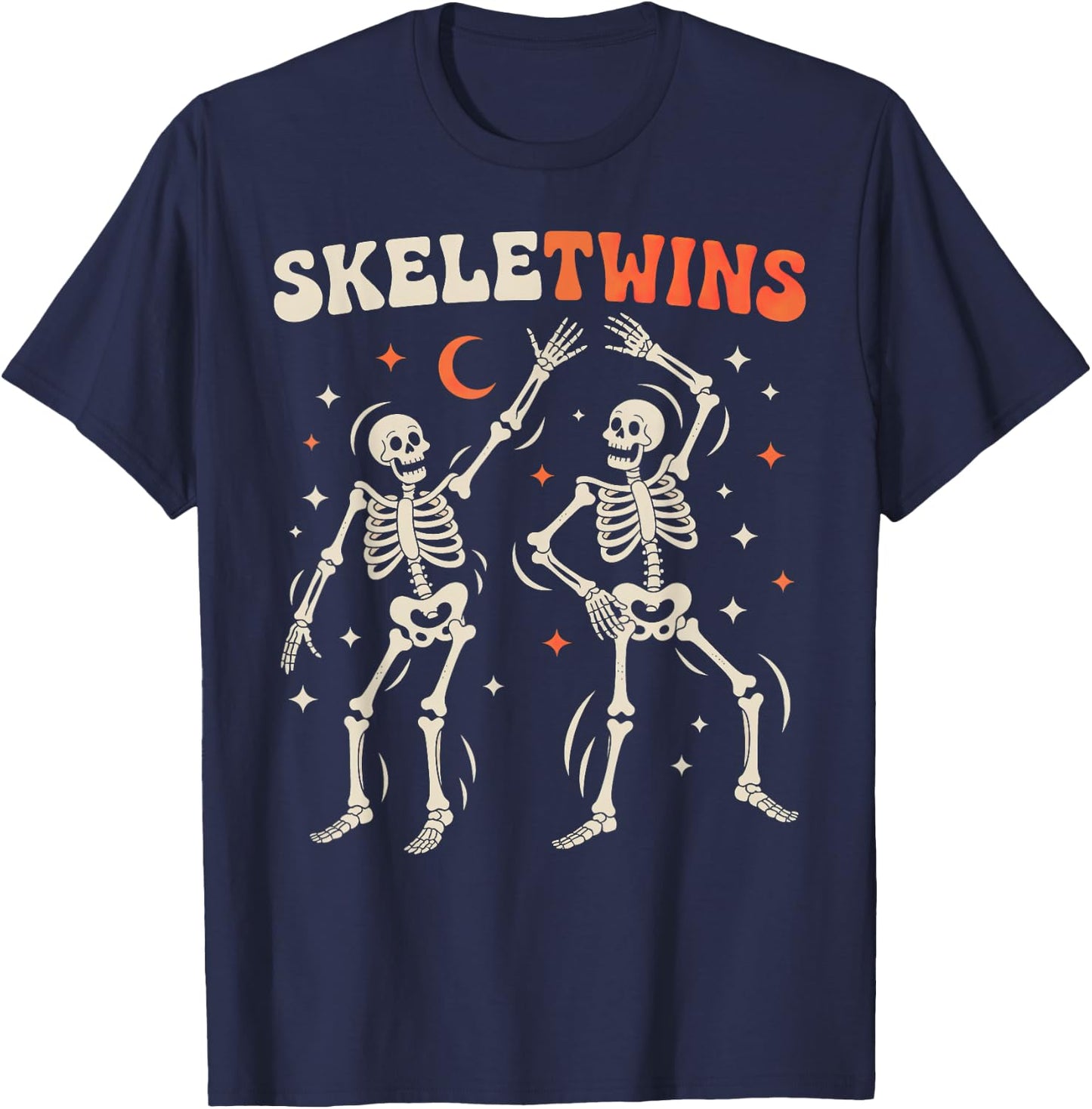 Twins Halloween Skeletwins T-Shirt - T-Shirt | Navy