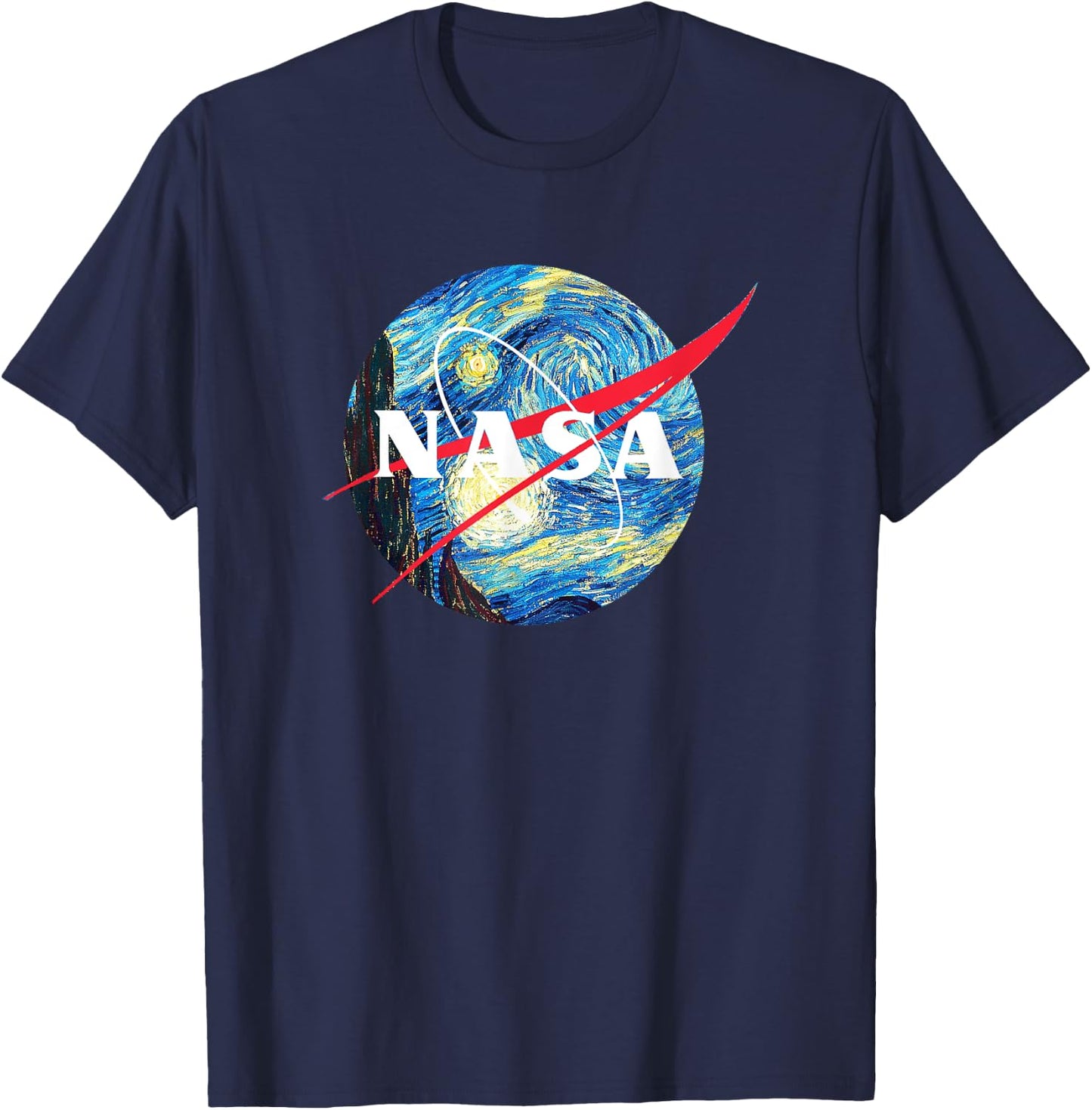 Funny Nerdy NASA Meatball Starry Night Space Science Teacher Women Girls Kids T-Shirt - T-Shirt | Navy