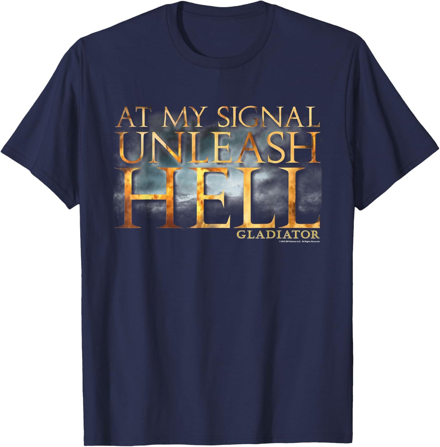 Gladiator Unleash Hell T-Shirt - T-Shirt | Navy