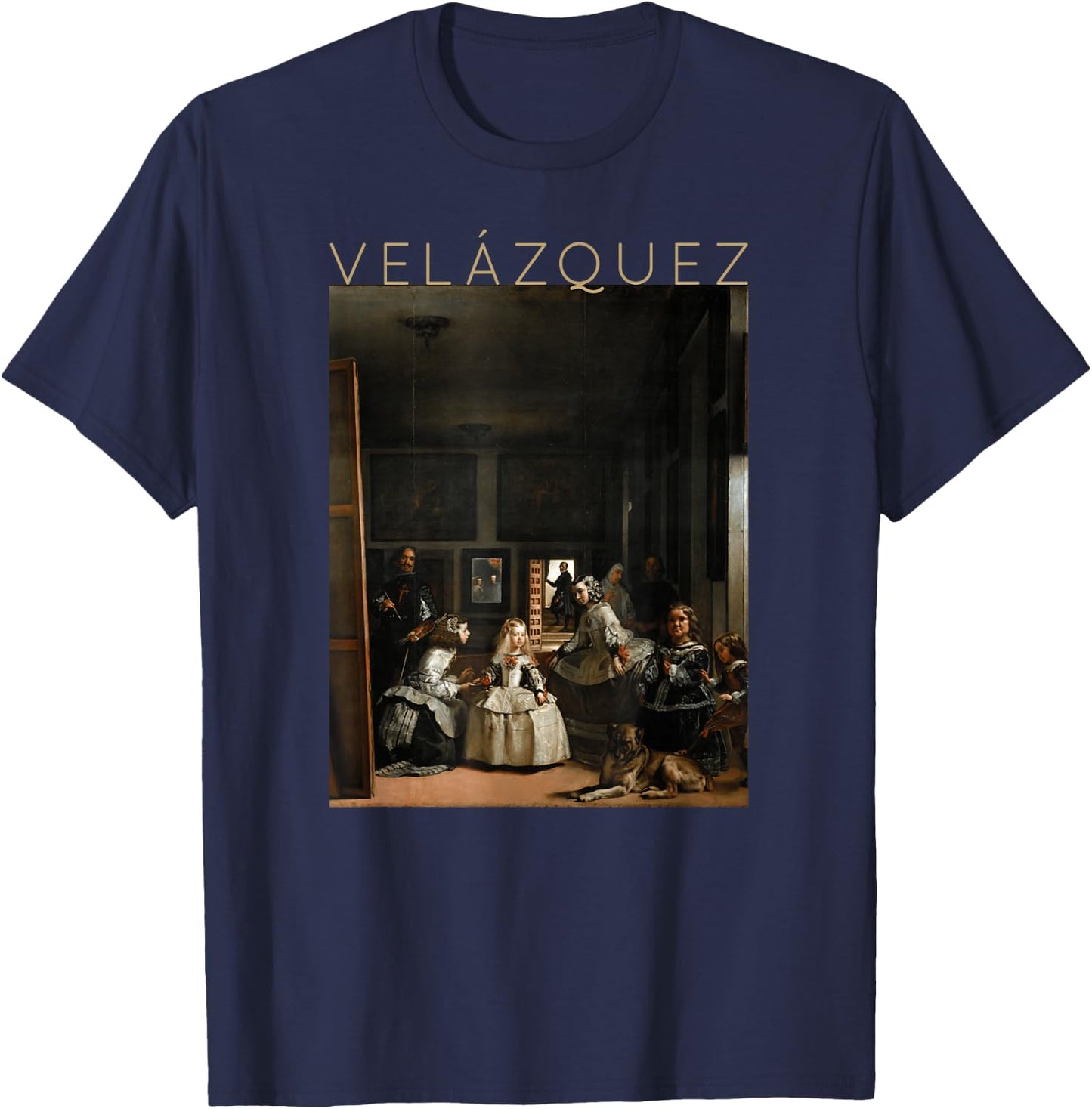 Diego Velázquez - Las Meninas - Art T-Shirt - T-Shirt | Navy
