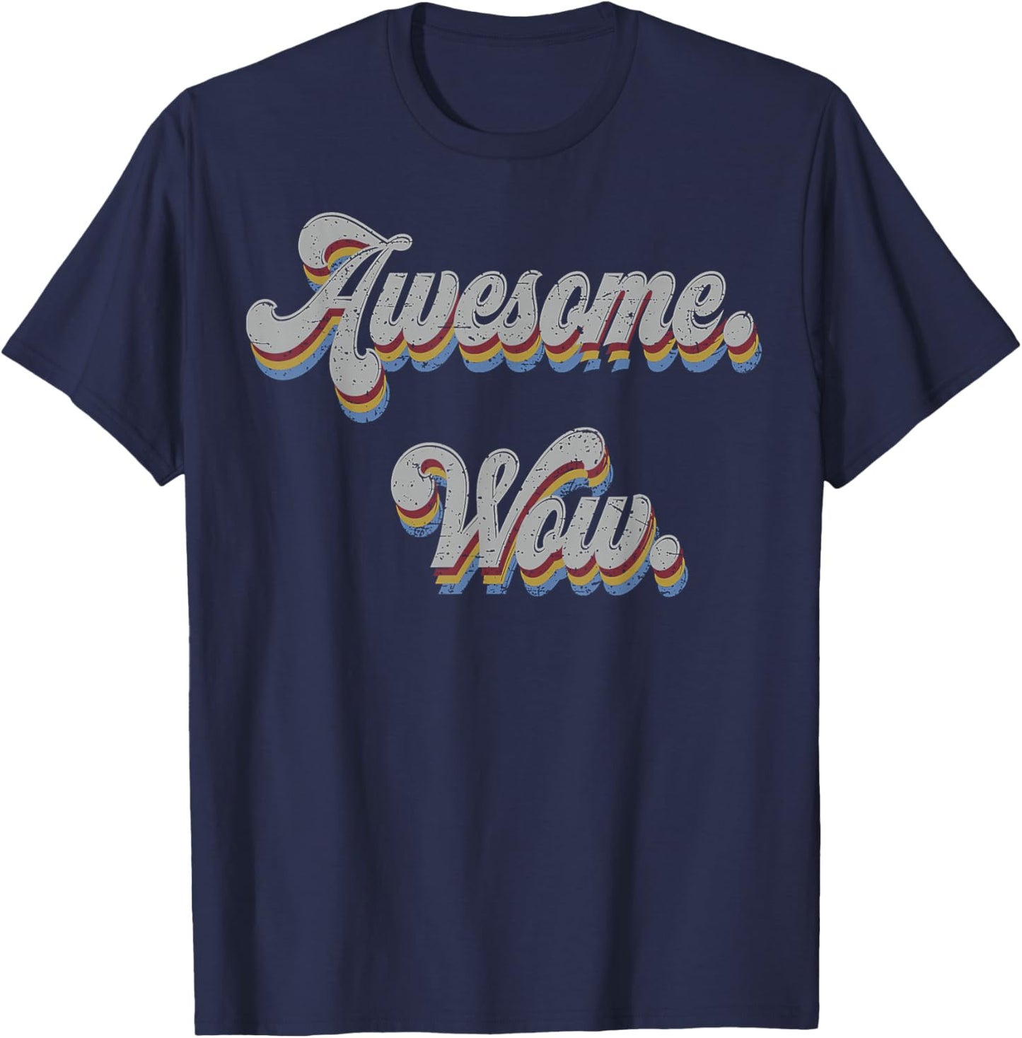 Awesome Wow King Funny T-Shirt - T-Shirt | Navy