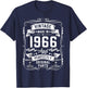 Vintage 1966 59yr 59th Birthday Gifts 59 Years Old T-Shirt - T-Shirt | Navy