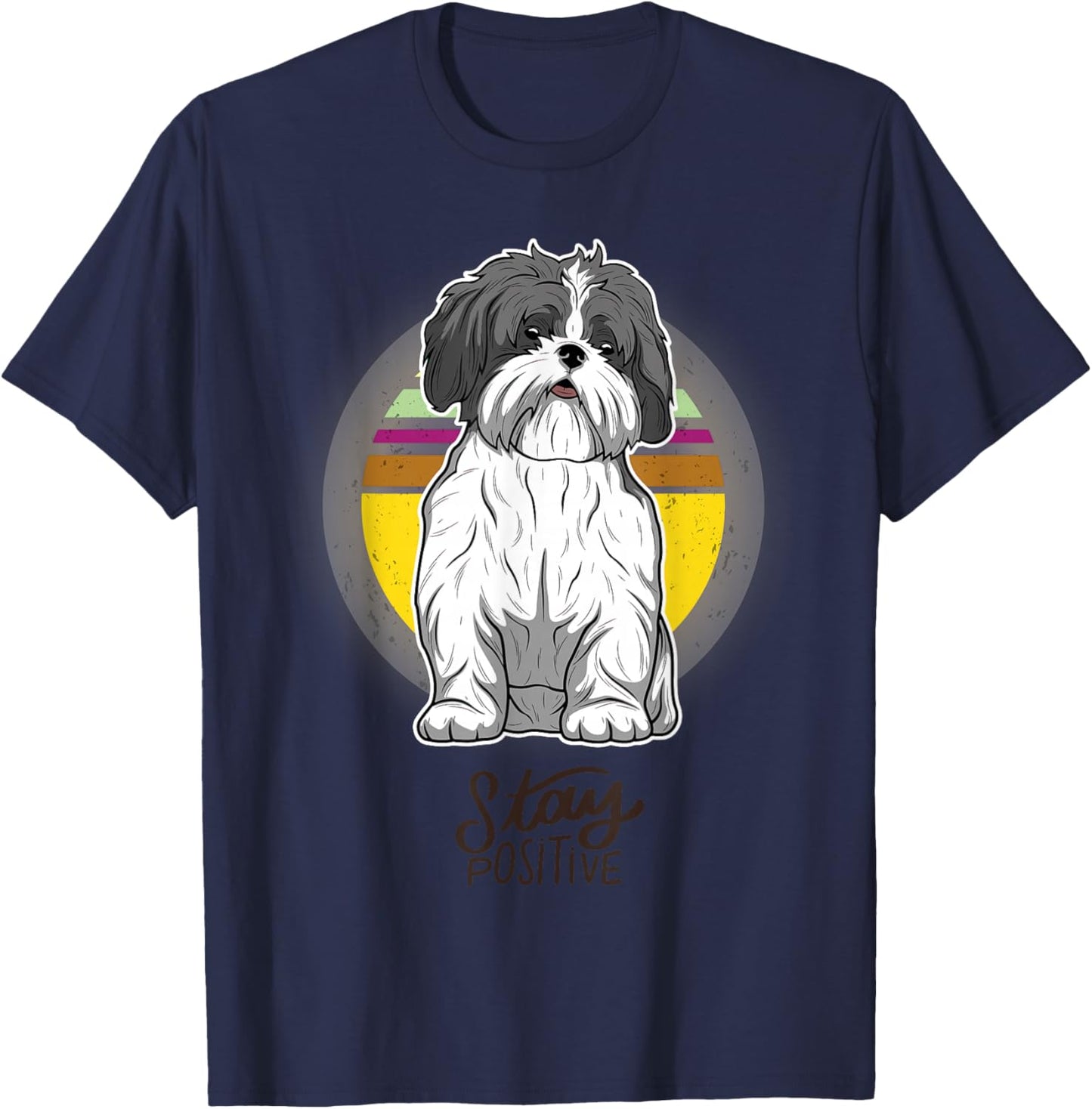 Shih Tzu Shirt Gift Woman & Men T-Shirt - T-Shirt | Navy