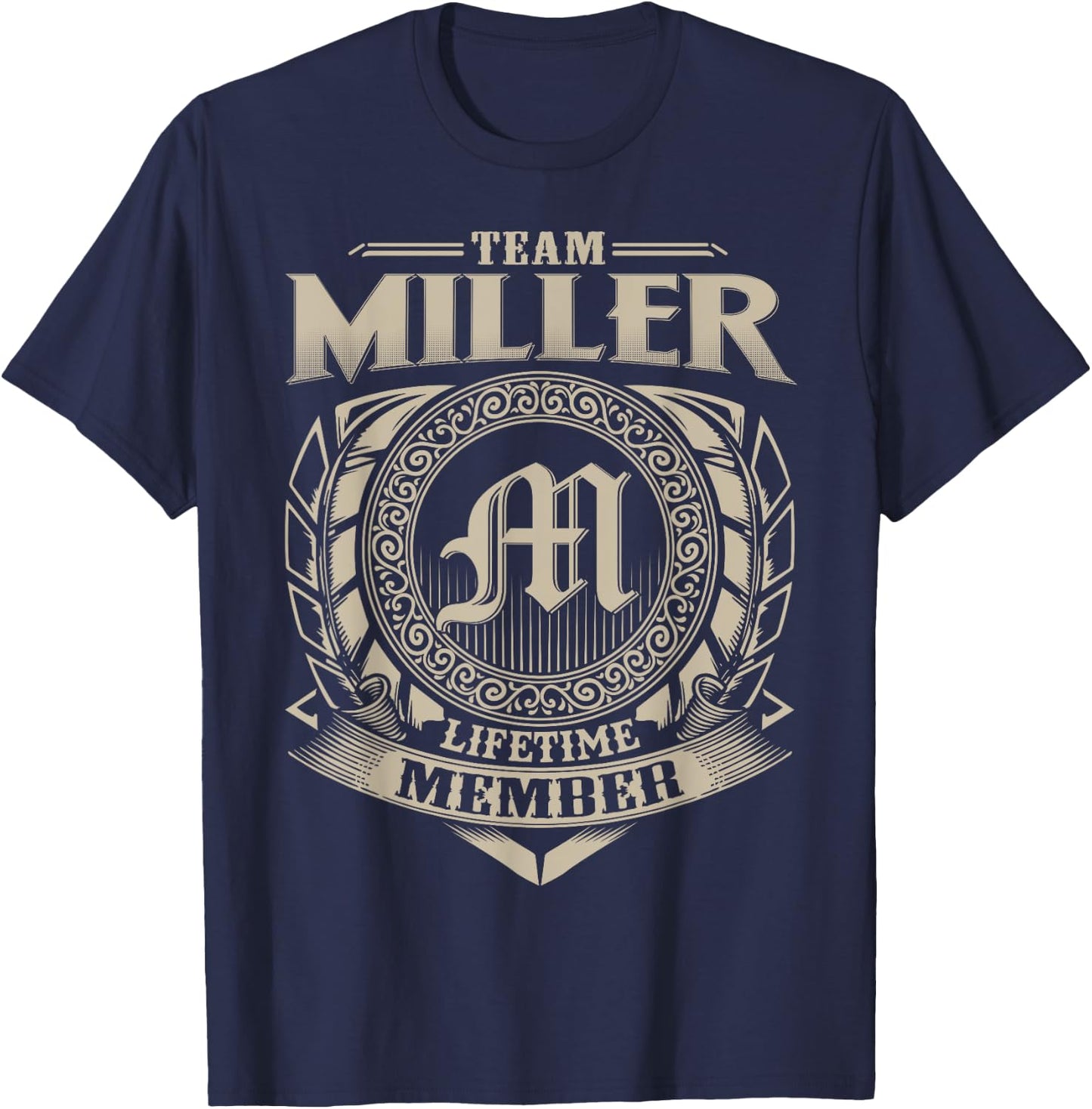 Team MILLER Lifetime Member Vintage MILLER Family T-Shirt - T-Shirt | Navy