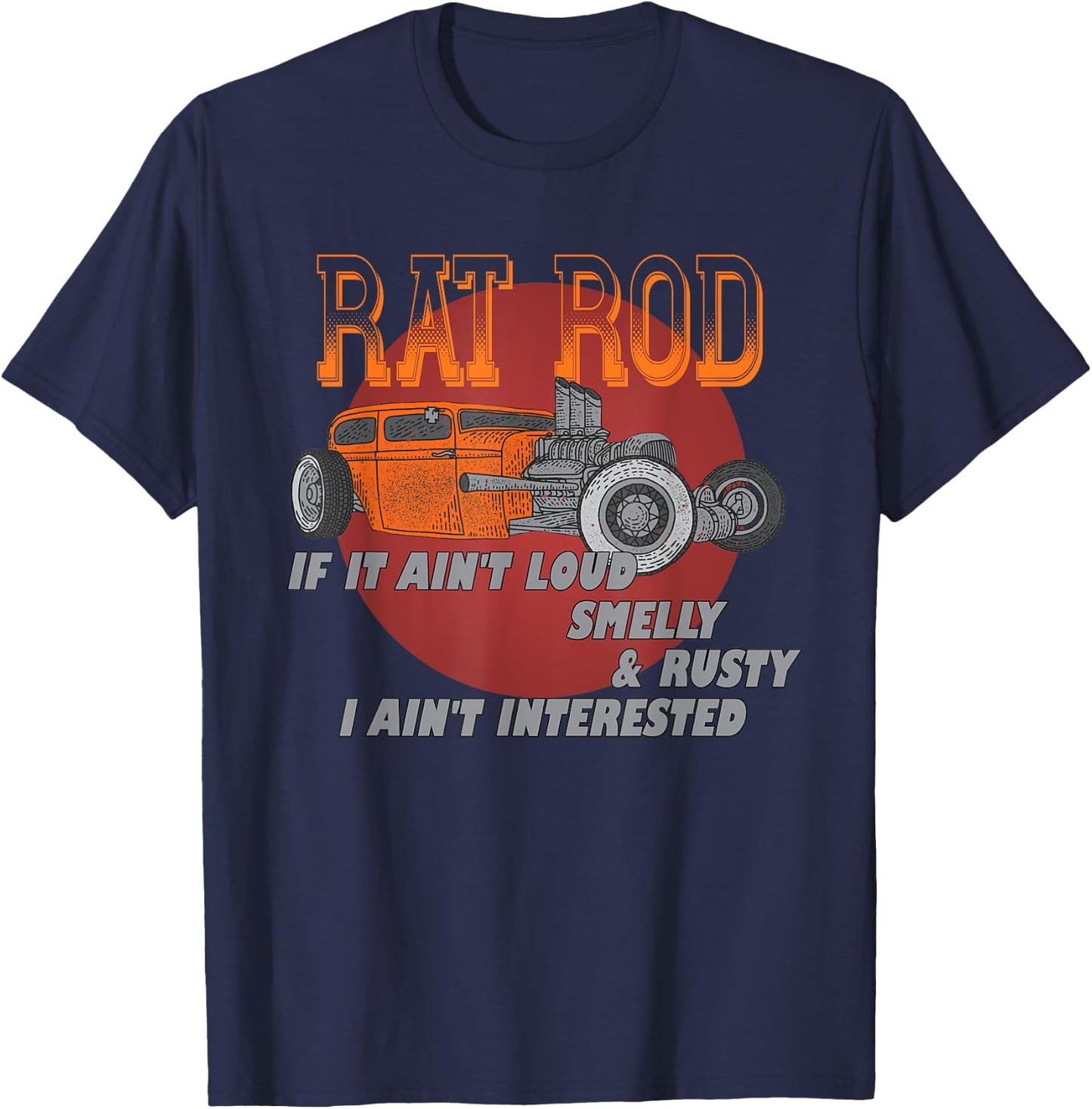 Men's Vintage Hot rod, American Ratrod, Rat Rod, Hot Rod T-Shirt - T-Shirt | Navy