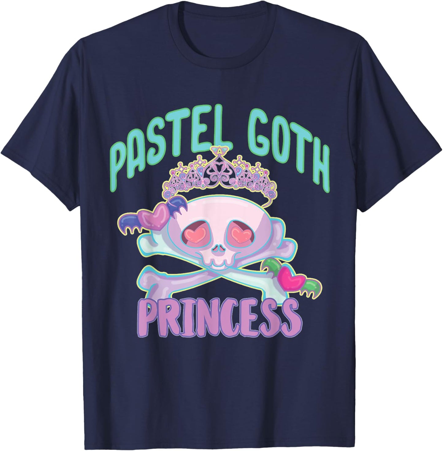 Pastel Goth Princess T-Shirt - T-Shirt | Navy