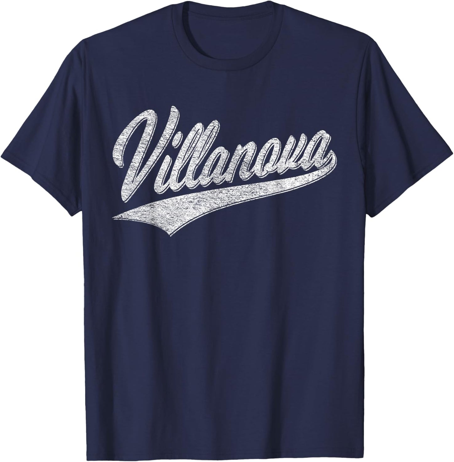 Villanova Pennsylvania Varsity Script Jersey Style T-Shirt - T-Shirt | Navy