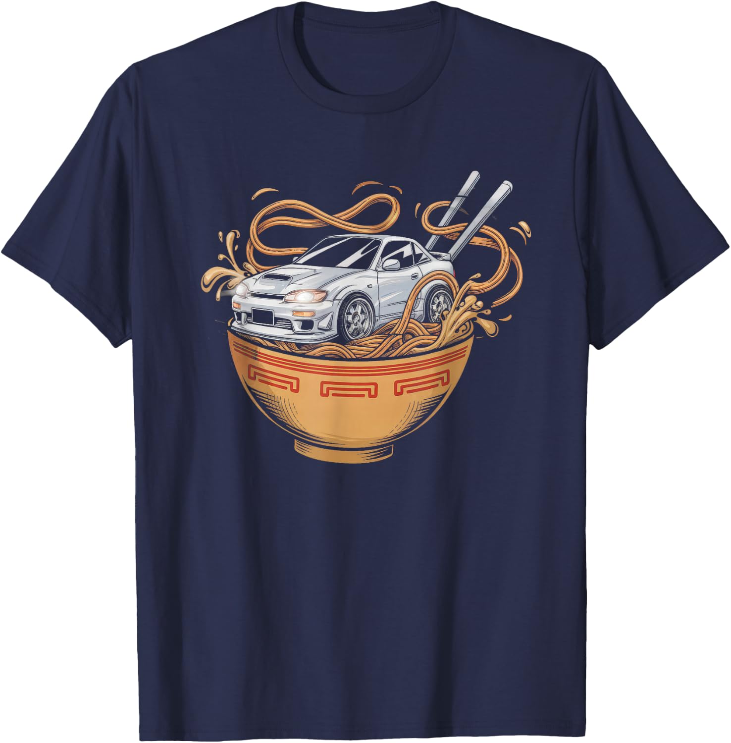 Japanese Car Men JDM Japan Street Racing Streetwear T-Shirt - T-Shirt | Navy