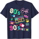Vintage 80's Baby 90's Made Me Retro 1980s Nostalgia 1990s T-Shirt - T-Shirt | Navy