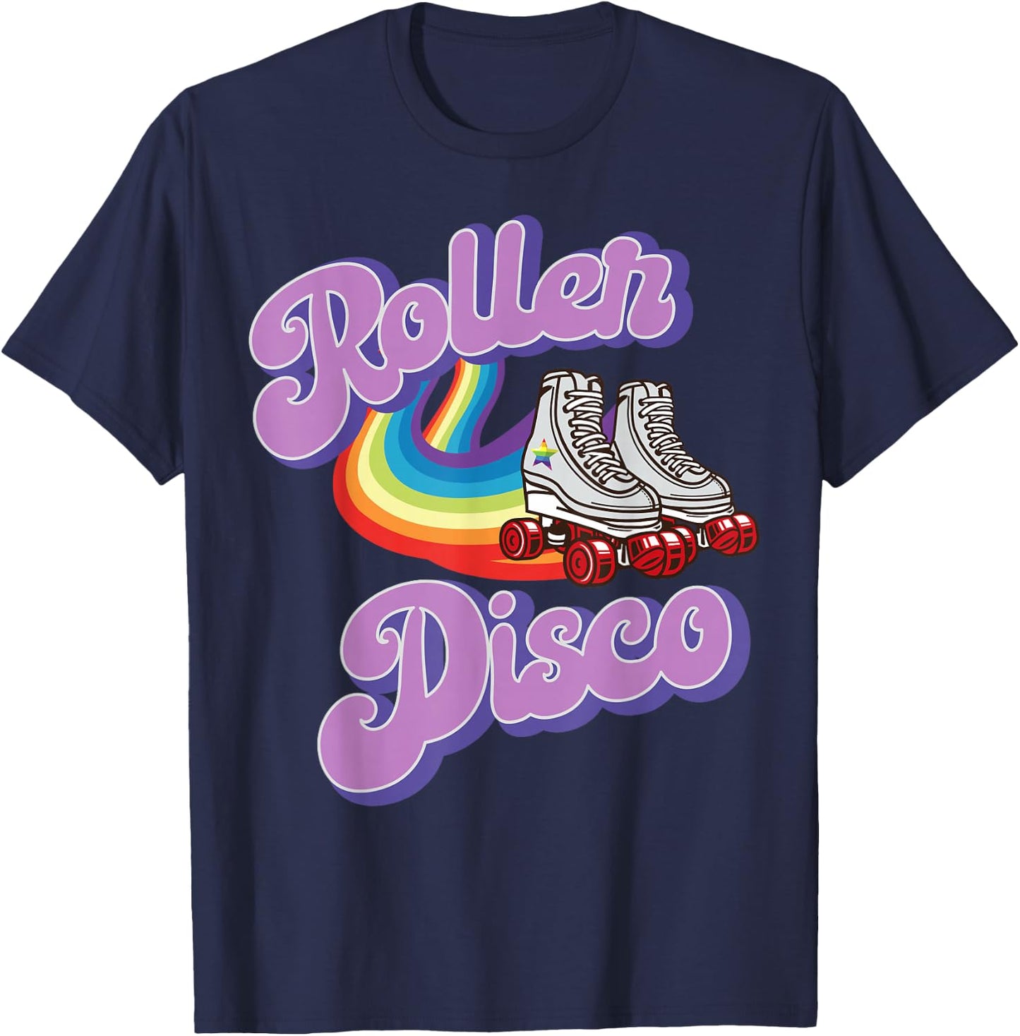 Cool Roller Disco Retro party 70s and 80s T-Shirt - T-Shirt | Navy