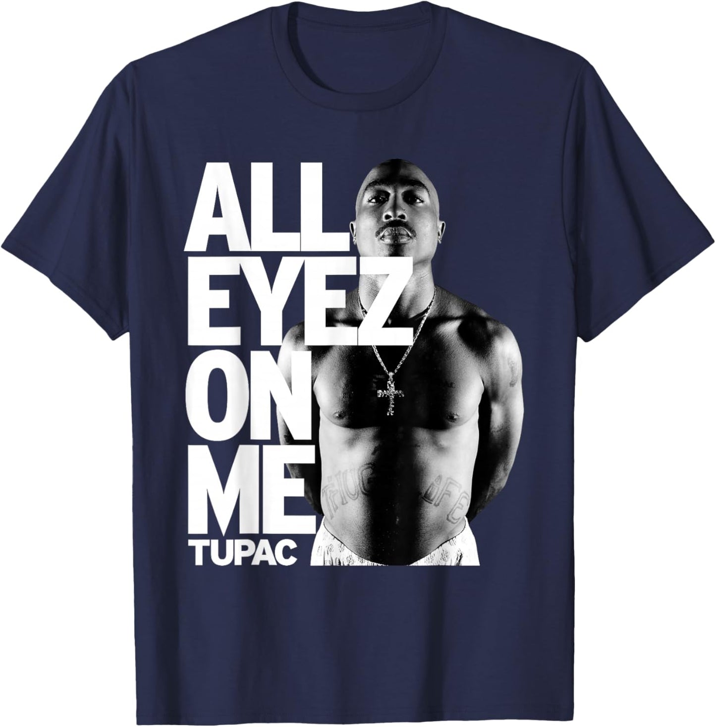 Tupac All Eyez On Me T-Shirt - T-Shirt | Navy