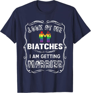 Hen Party LGBT Party Wedding Gay Pride T-Shirt - T-Shirt | Navy