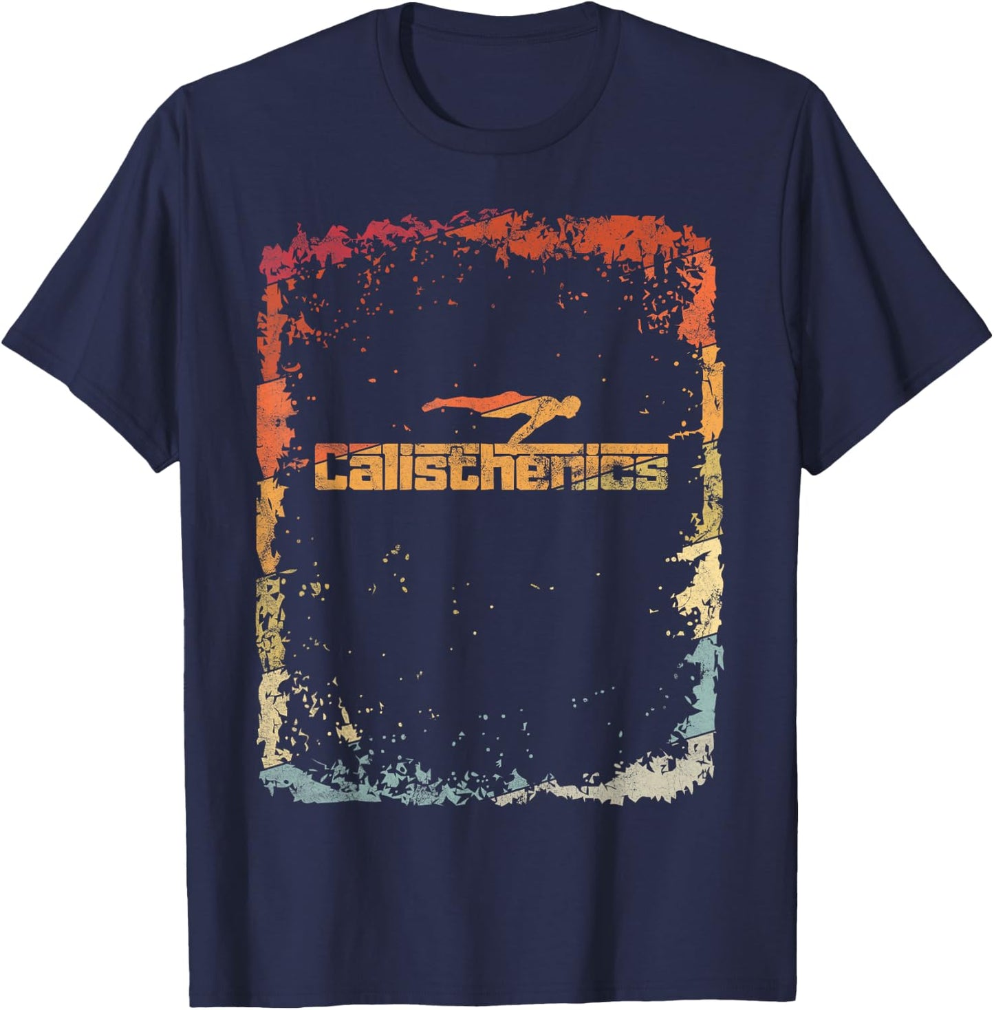 Calisthenics Retro Vintage Gift T-Shirt - T-Shirt | Navy