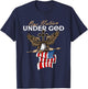 Patriotic Bald Eagle - USA American Flag 4th of July Fourth T-Shirt - T-Shirt | Navy
