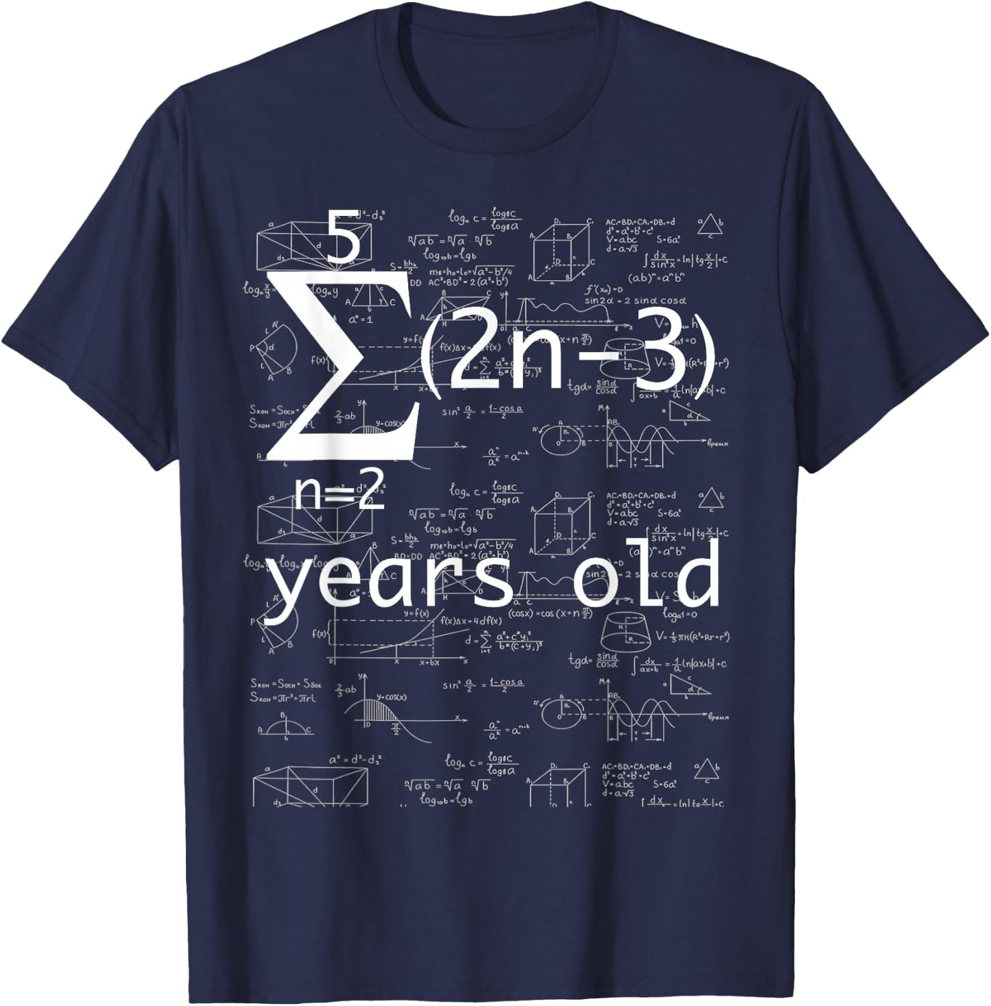 Funny Math Geek 16th Birthday, 16 Years Old Shirt Boys Girls T-Shirt - T-Shirt | Navy