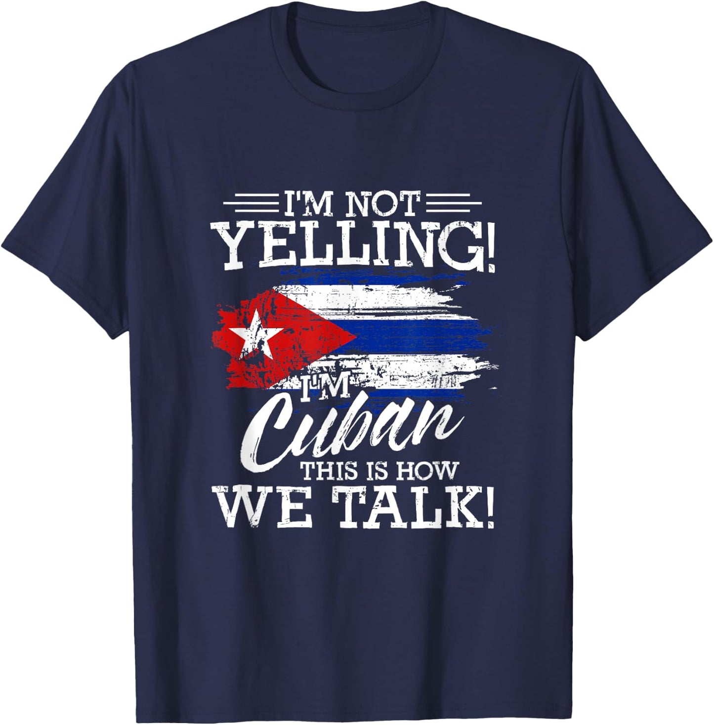 Funny Cuba Lover Graphic Men Kids Cuban T-Shirt - T-Shirt | Navy