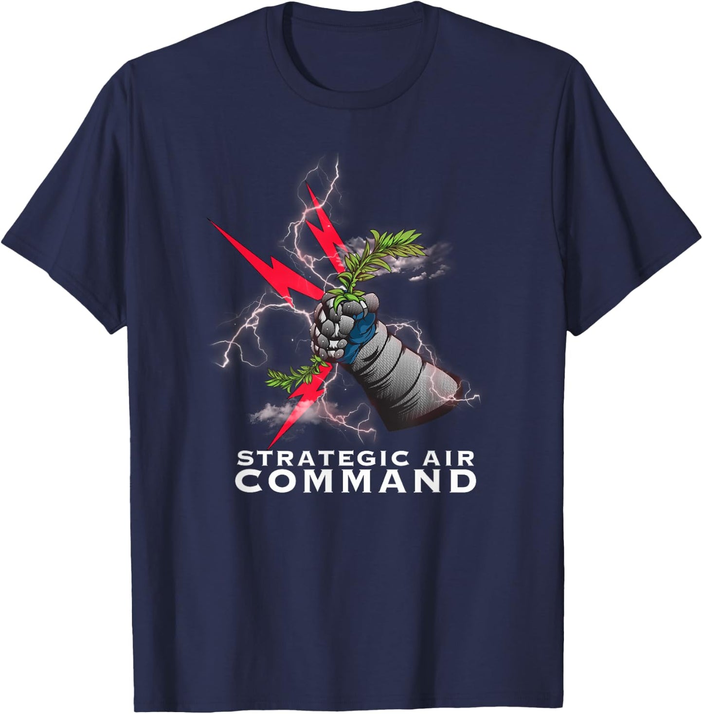 Strategic Air Command Sac Usaf T-Shirt - T-Shirt | Navy