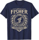 It's A FISHER Thing You Wouldn't Understand Name Vintage T-Shirt - T-Shirt | Navy