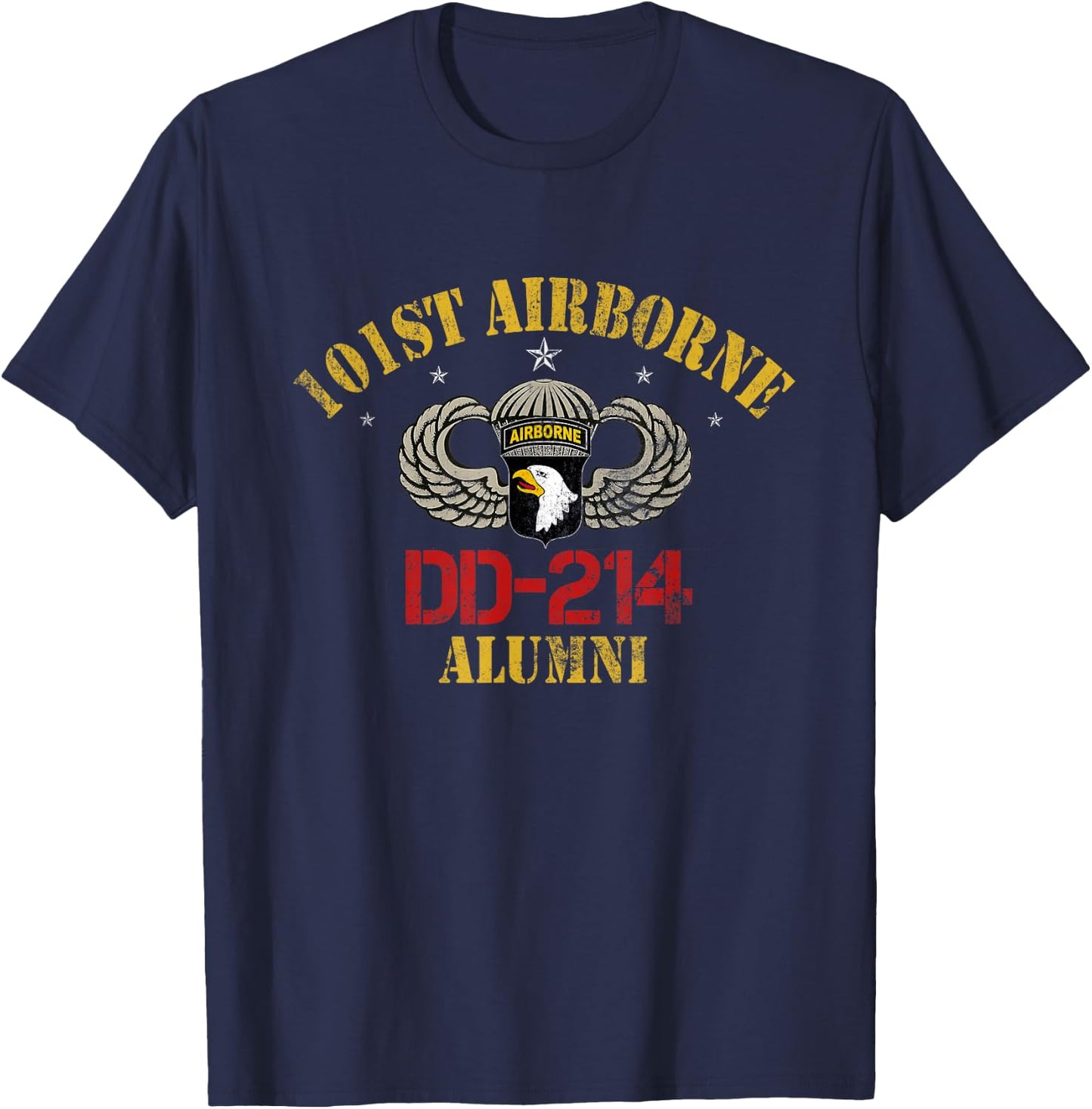 U.S Army 101st Airborne DD-214 Alumni Veterans Day Gift Men T-Shirt - T-Shirt | Navy