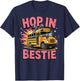 Hop In Bestie Struggle Bus T-Shirt - T-Shirt | Navy