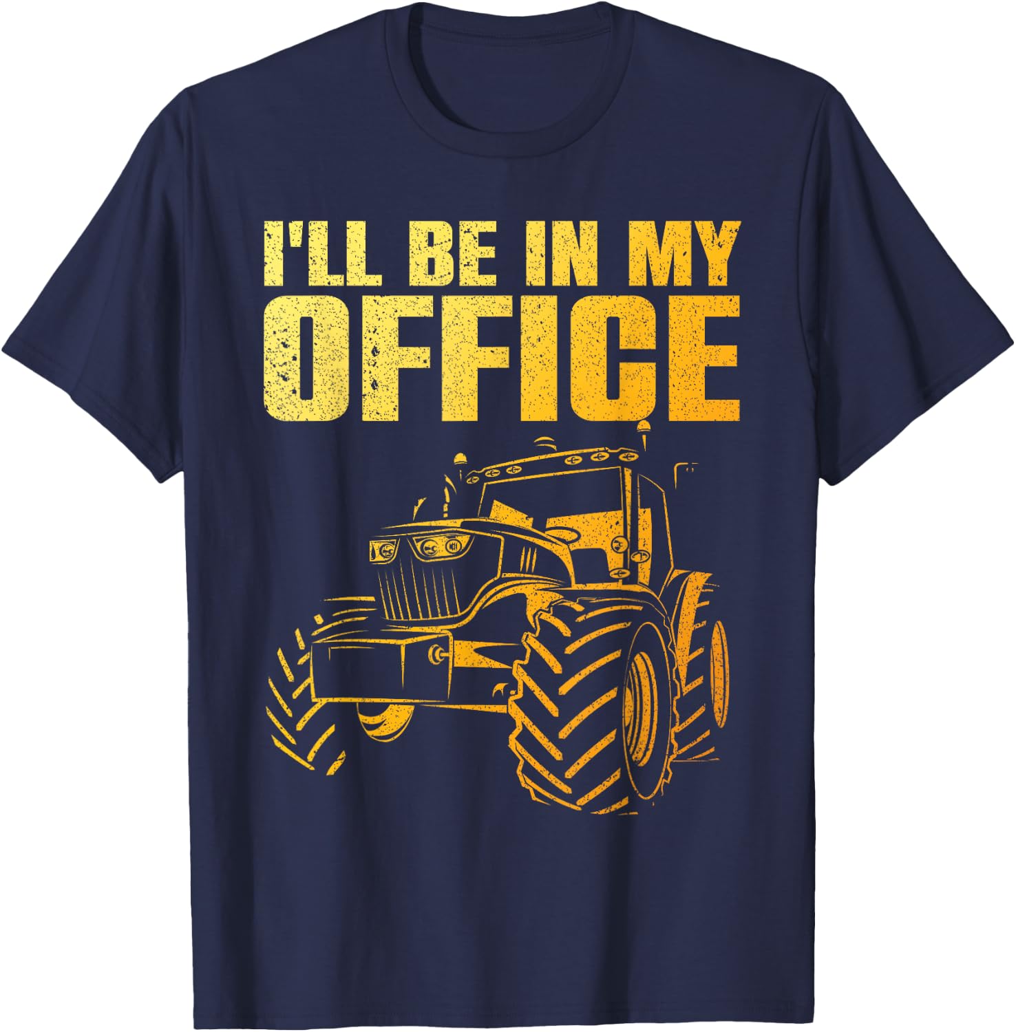 Best Tractor Women Farming Agriculture Farmer Office T-Shirt - T-Shirt | Navy