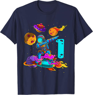 1 year Birthday Boy Astronaut 1st Birthday Boys Astronaut T-Shirt - T-Shirt | Navy