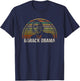 Barack Obama 44th USA President Vintage T-Shirt - T-Shirt | Navy