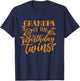 Grandpa Of The Birthday Twins Celebrate Twin Cute Granddad T-Shirt - T-Shirt | Navy