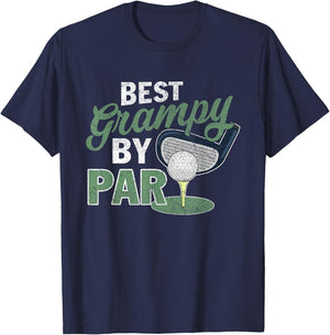 Best Grampy By Par Fathers Day Golf Sports T-Shirt - T-Shirt | Navy