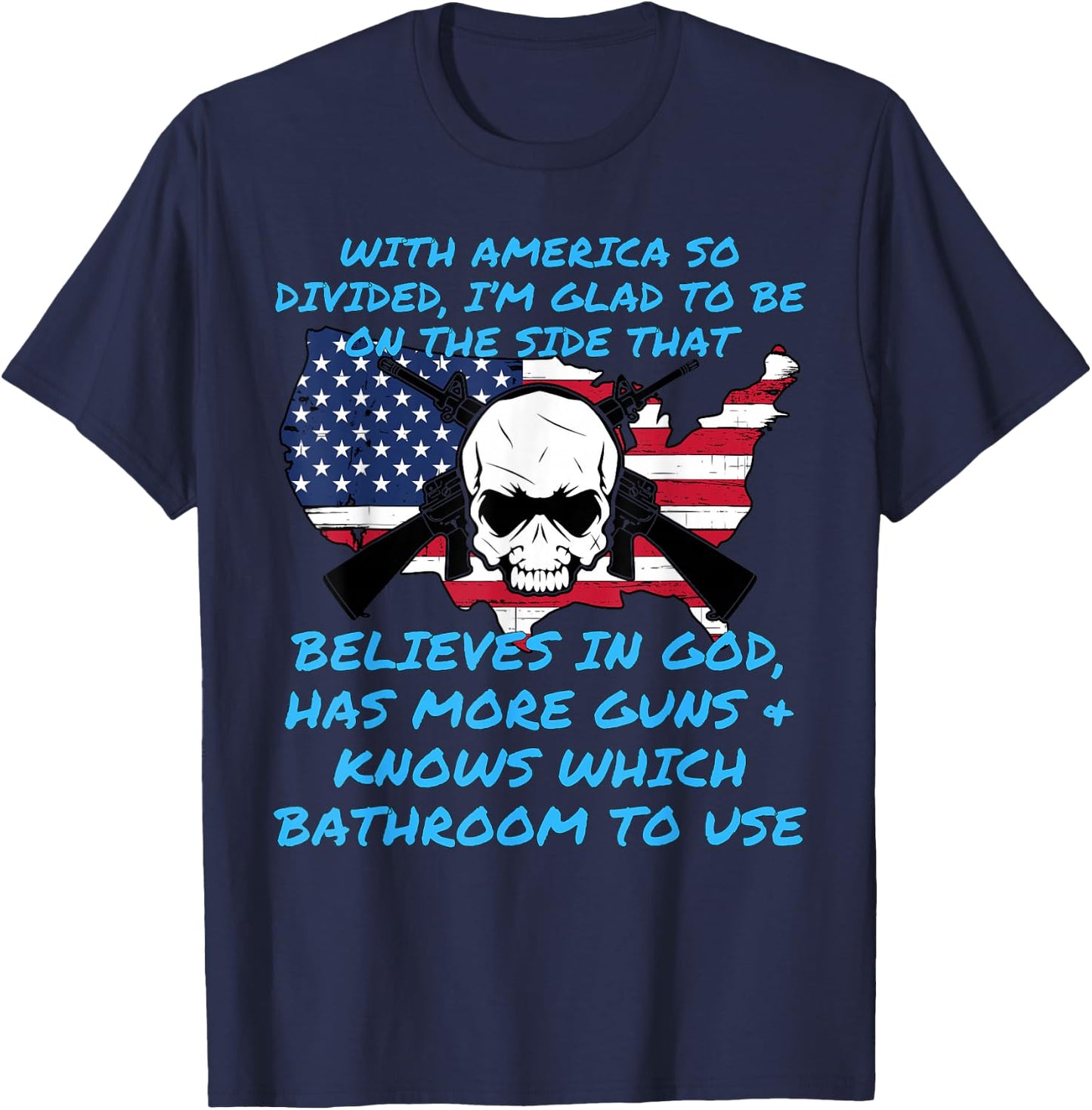 Republican Anti Democrat Funny Political Apparel T-Shirt - T-Shirt | Navy