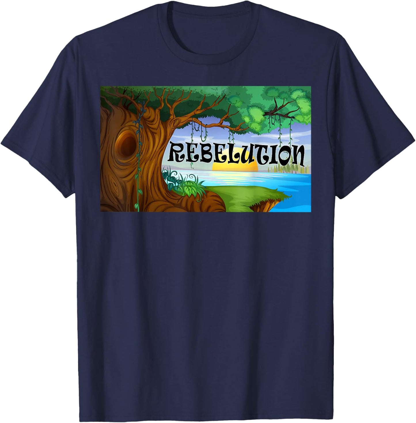 Rebelution Bright Side of Life T-Shirt - T-Shirt | Navy