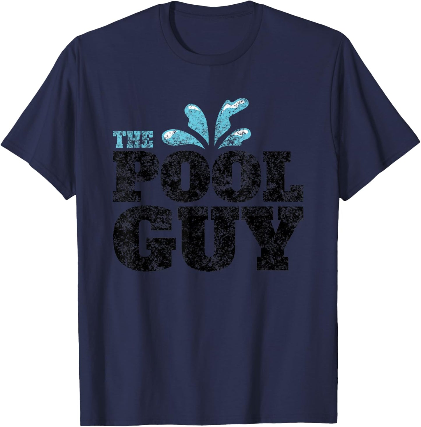 Vintage The Pool Guy Funny Swimming T-Shirt - T-Shirt | Navy