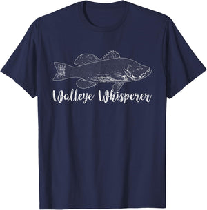 Walleye Fishing Shirts Walleye Whisperer T-Shirt - T-Shirt | Navy
