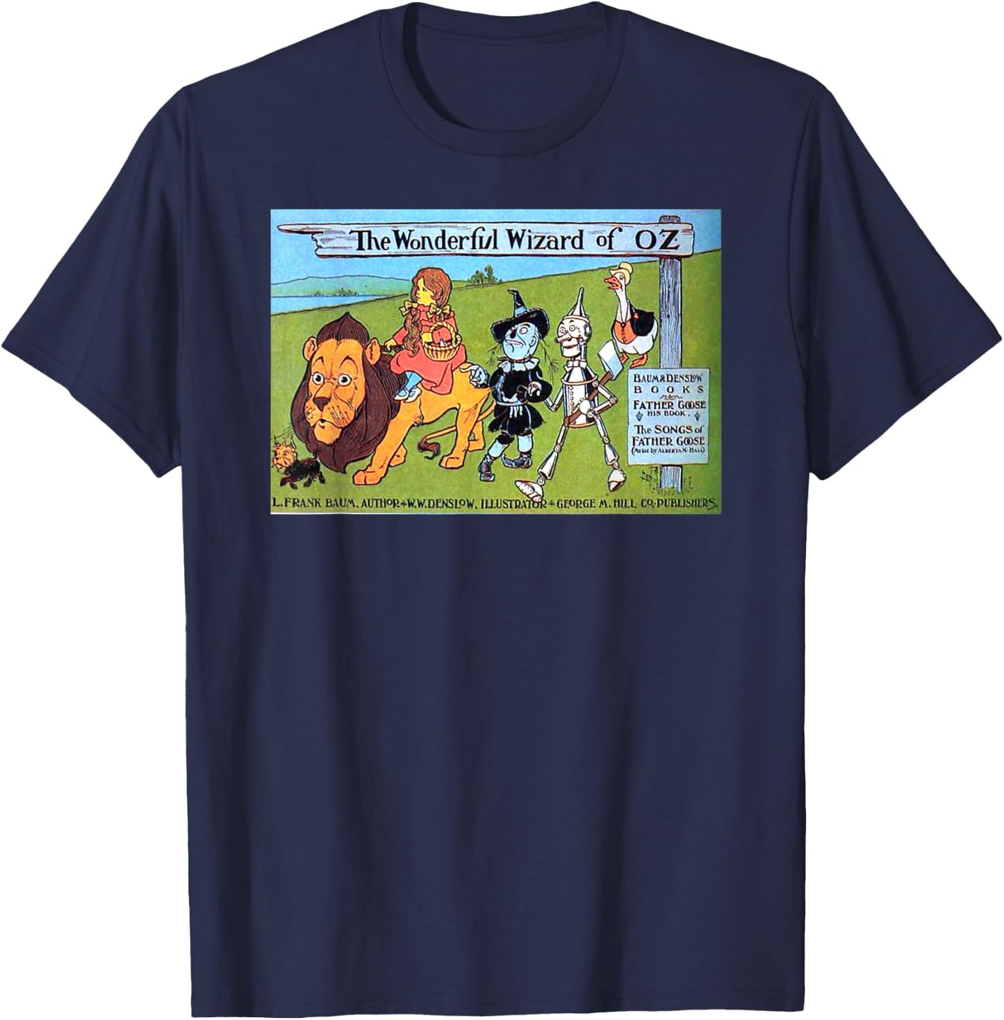 The Wizard Of OZ Book Character Promo - Vintage T-Shirt - T-Shirt | Navy