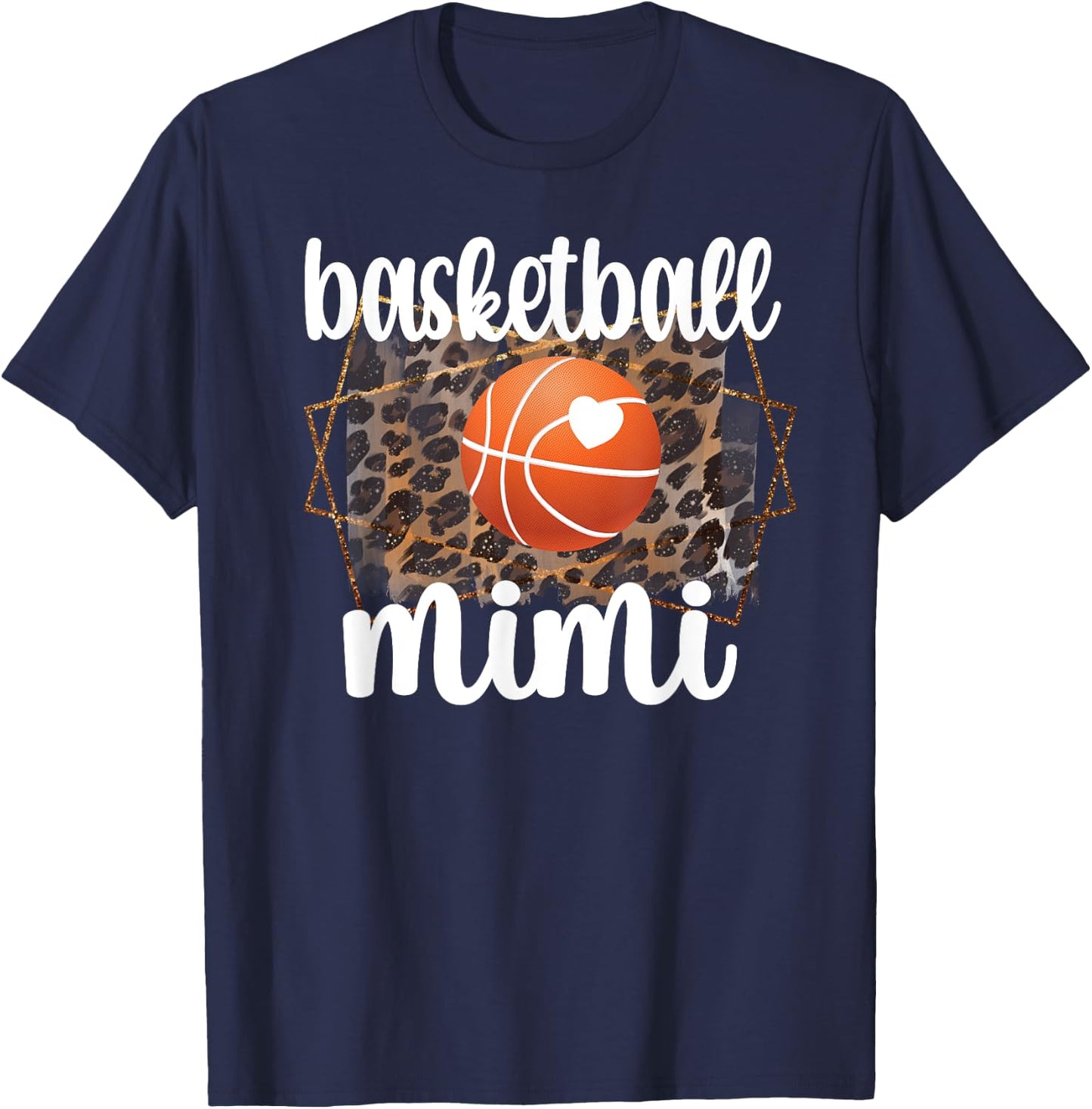 Basketball Mimi Grandma Mimi Of A Basketball Player T-Shirt - T-Shirt | Navy