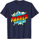 Kids Boys Parker Name Comic Book Superhero T-Shirt - T-Shirt | Navy